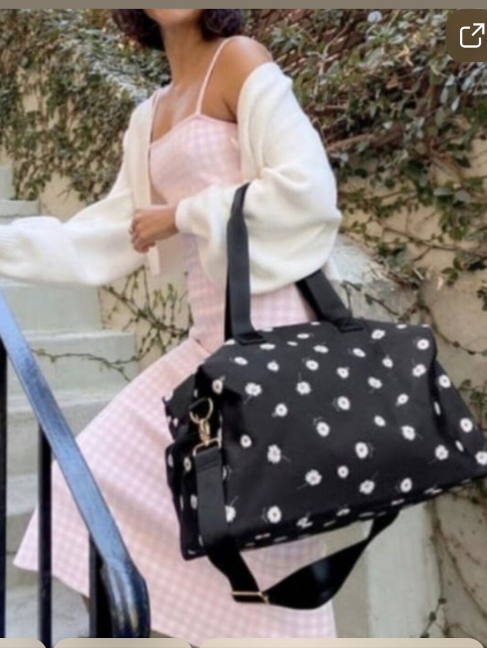 Alice + Olivia Floral Crossbody Duffel Bag